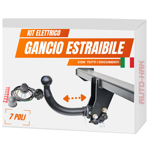 Gancio traino estraibile - gancio,
