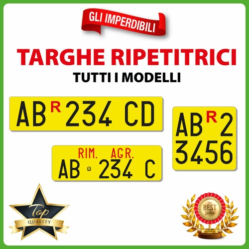 Lettere adesive per targa - lettere,